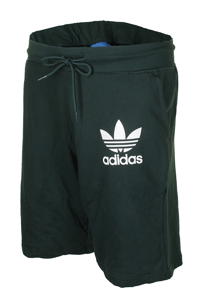 Adidas Men's Trefoil Logo Fleece Shorts Green S | eBay