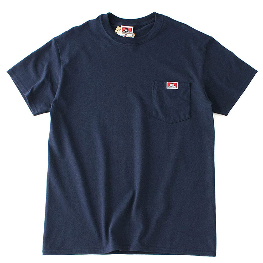 Ben Davis Men's Short Sleeve T-Shirt 100% Cotton Classic Pocket Logo ...