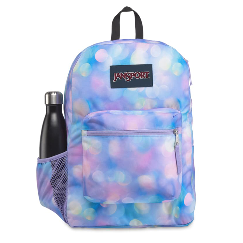 Color:City Lights Pri:JanSport Cross Town 100% Authentic School Backpack With Front Pocket 13x8.5x17